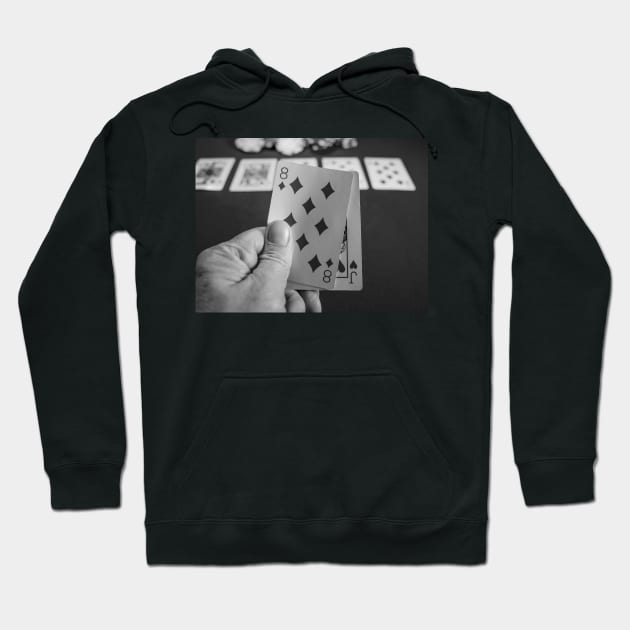 Poker player with the hole cards Hoodie by yackers1